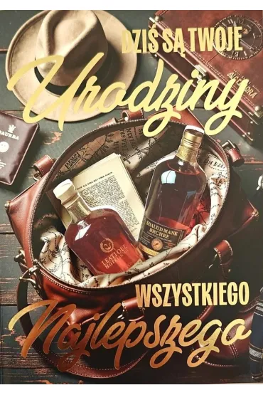 Yeku Karnet Urodziny m�skie whisky