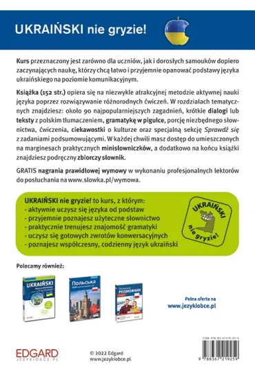 Ukrai�ski nie gryzie! Innowacyjny kurs od podstaw. Aktywna nauka s�ownictwa i gramatyki za pomoc� �wicze� - Tomasz Bylina