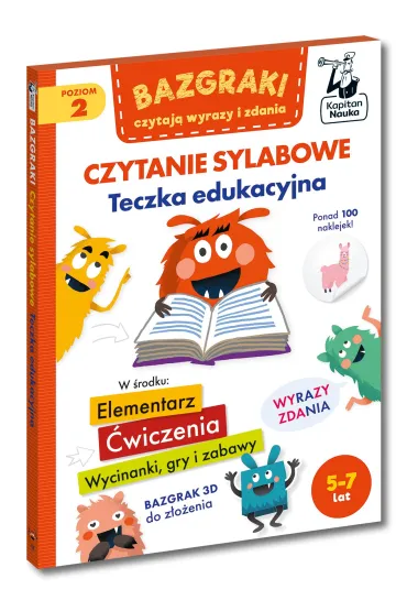 Bazgraki czytaj� wyrazy i zdania. Czytanie sylabowe. Teczka edukacyjna. Kapitan Nauka. Bazgraki - Zuzanna  Osuchowska