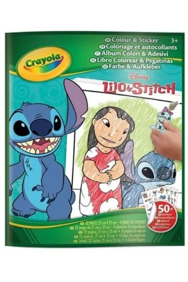 Kolorowanka z naklejkami Lilo i Stitch