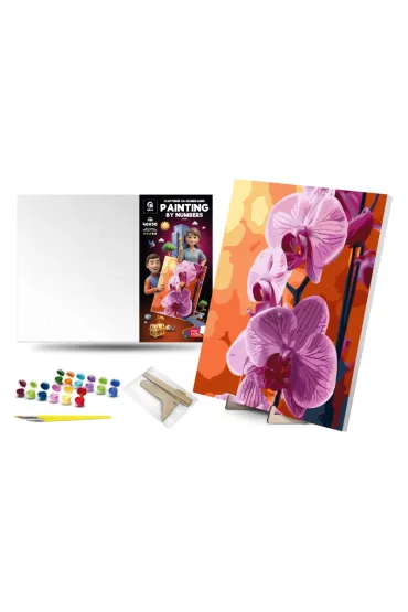 Qbee Malowanie po numerach - Orchidea 40x50cm