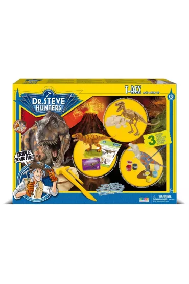 Dr. Steve Hunters. T-Rex. 3 w 1 Geoworld