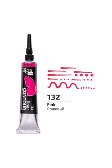 Rosa Farba akrylowa kontur universal fluor pink 20ml 20 ml
