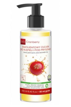 GoCranberry Emolientowy olejek do kpieli i pod prysznic 250 ml
