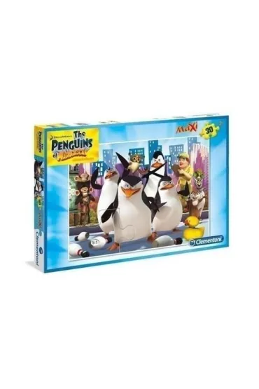 Puzzle maxi 30 el. Pingwiny z Madagaskaru Clementoni