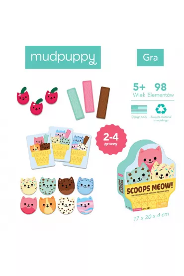Gra Kocie kulki Miau! 5+ Mudpuppy