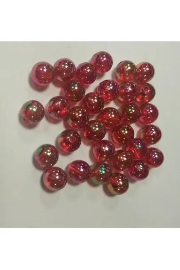Korale czerwone opalizuj�ce 10mm