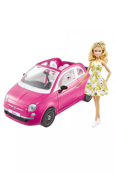 Barbie Lalka + Fiat 500 Mattel