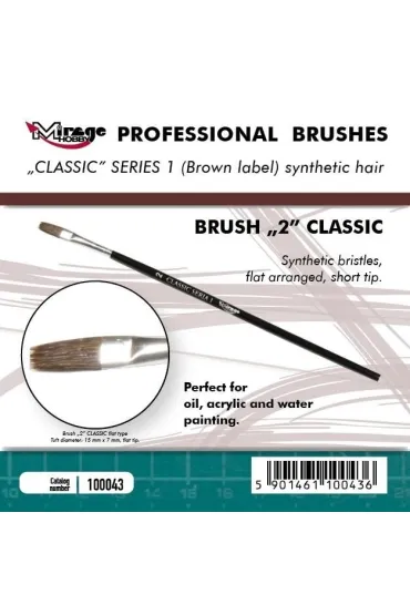 P�dzelek p�aski high quality classic rozm 2