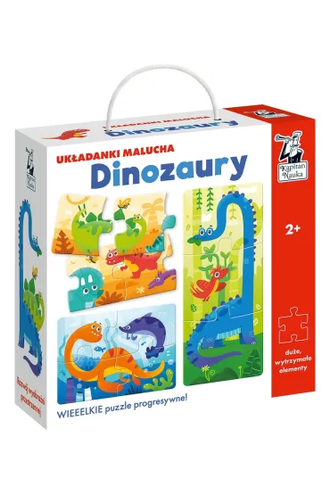 Puzzle Kapitan Nauka. Uk�adanki malucha. Dinozaury Edgard - Patrycja  Grze�kowiak