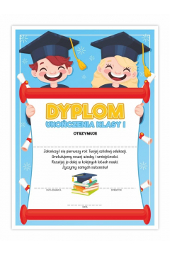 LearnHow Dyplom A4 ukoczenia klasy pierwszej Umiech 20szt
