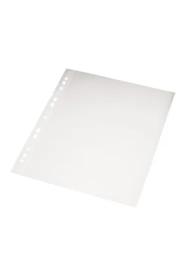 Panta Plast Koszulka prze�roczysta A4 z kolorowym paskiem czerwonym 40 mikron�w 20 szt.