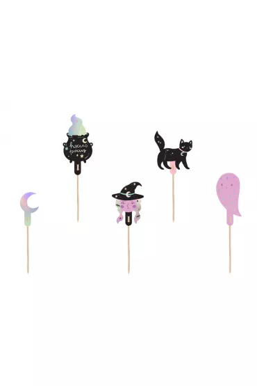 PartyDeco Dekoracje do muffinek Halloween 14 cm