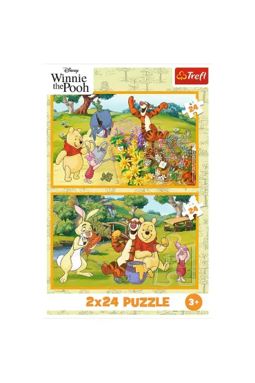 Puzzle 2x24 el. Dzie� w ogrodzie Trefl