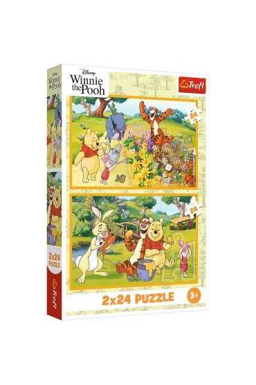 Puzzle 2x24 el. Dzie� w ogrodzie Trefl