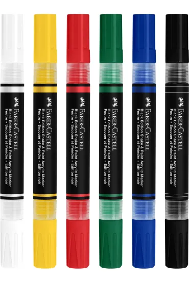 Faber-Castell Marker akrylowy Black Edition 6 szt.