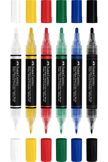 Faber-Castell Marker akrylowy Black Edition 6 szt.