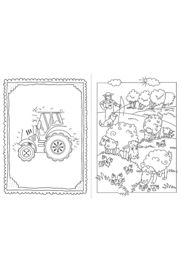 Zwierz�ta na farmie. Kolorowanka. Malbuch. Colouring book