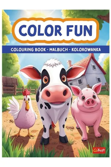Zwierz�ta na farmie. Kolorowanka. Malbuch. Colouring book
