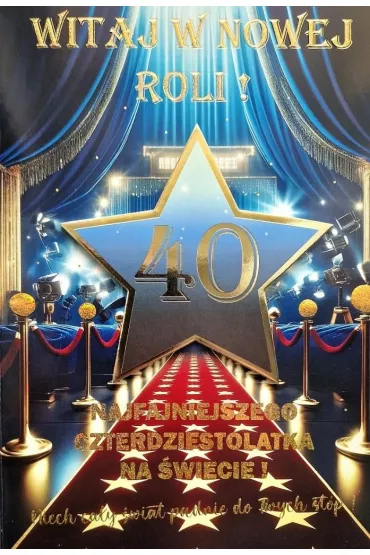 Yeku Karnet Urodziny 40 4K