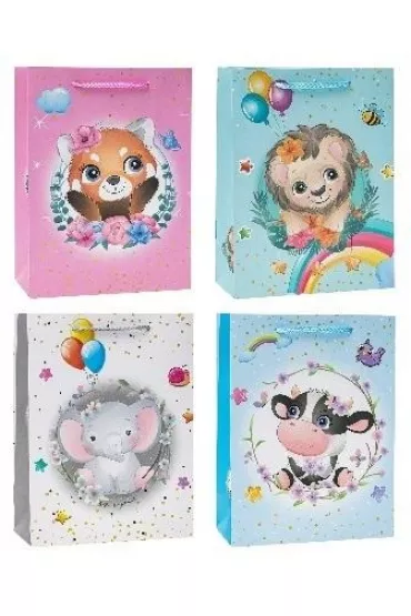 Torebka ozdobna 26x32x10cm mix ROZETTE