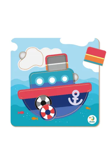 Puzzle mini 5 el. Sorter. Statek Dodo