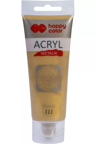 Happy Color Farba akrylowa metalik czyste z�oto 75ml