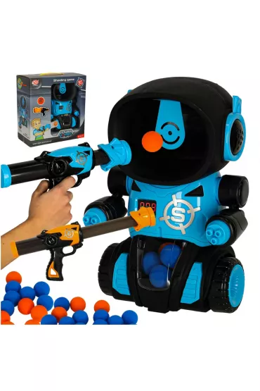 Gra zr�czno�ciowa robot strzelanie do celu gra + 2x pistolet + kulki