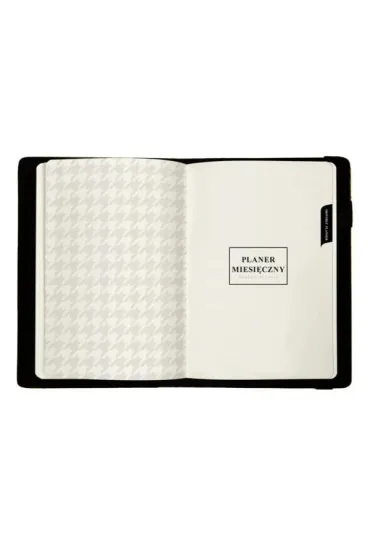 Drops Office Collection Planner 2026 A5 dzienno-tygodniowy Modena Premium na gumk� czarno-bia�y