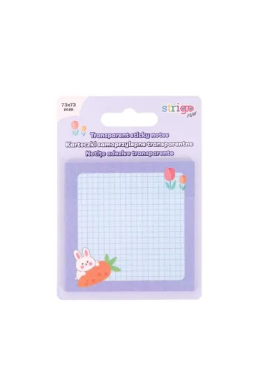Strigo Karteczki samoprzylepne fioletowe 73x73mm 50 kartek