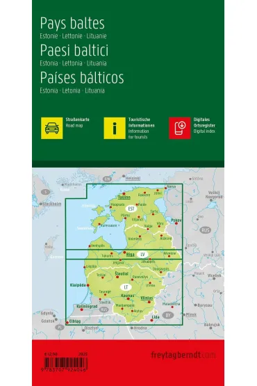Mapa Kraje Ba�tyckie 1:400 000