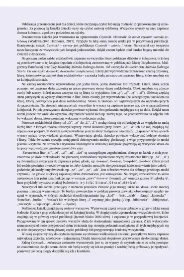 Czytanki wyrazy Materia�y do nauki czytania metod� sylabow� - Magdalena Hinz