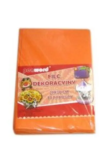Penword Filc dekoracyjny pomara�czowy 20x30 cm