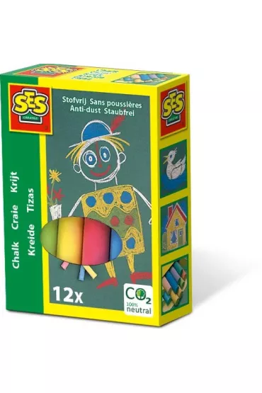 Ses Creative Kreda niepyl�ca kolorowa 12 szt.
