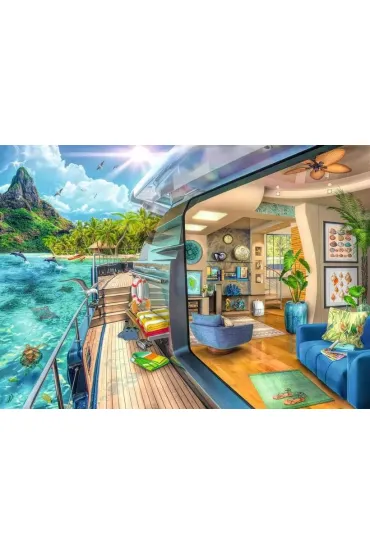 Puzzle 1000 el. Rejs w tropiki Ravensburger