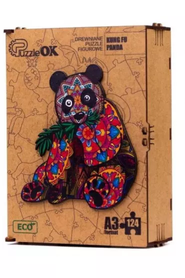 Puzzle drewniane eko 124 el. Kung Fu Panda A3 Maksik