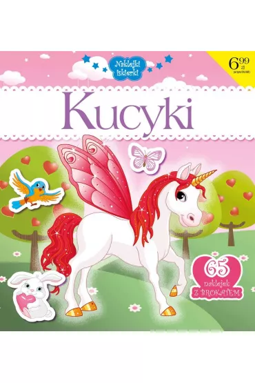 Naklejki iskierki z brokatem. Kucyki