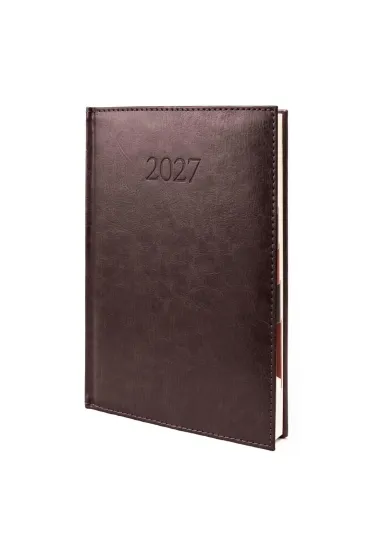 Kalendarz 2027 B5 Agenda Dzienny Br�zowy