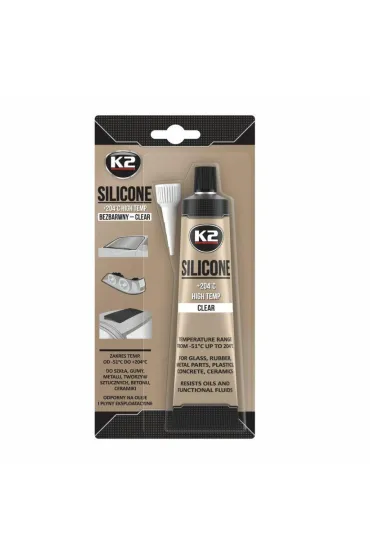 K2 P�ynna uszczelka. silikon bezbarwny zakres temperatur od -51st do 204st. 85 g