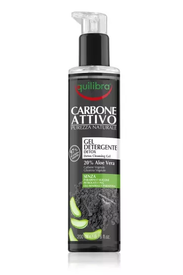 Equilibra Carbo Detox Cleansing Gel oczyszczaj�cy �el do mycia twarzy z aktywnym w�glem 200 ml