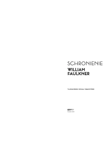 Schronienie - William Faulkner