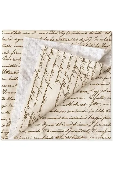 Tassotti Serwetki Pismo Scrittura 33x33cm 20 szt