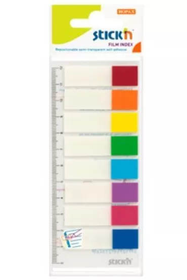 Stickn Zak�adki indeks.samoprz. mix 8 kol. neon z linijk�