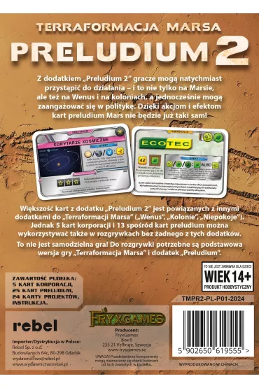 Terraformacja Marsa: Preludium 2 Rebel