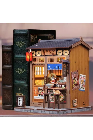 Puzzle Miniaturowy domek Book Nook Bar w Tokio Habarri