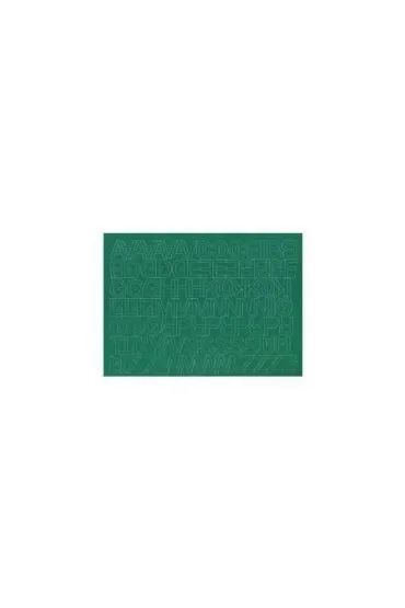 Artdruk Litery samoprzylepne 2cm zielone 8 szt.