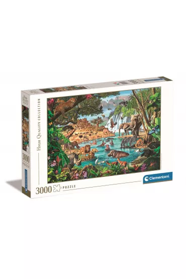 Puzzle 3000 el. High Quality Collection. African Waterhole Clementoni