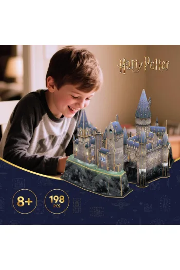 Puzzle 197 3D Harry Potter Zamek Hogwart 306-540302 Cubic Fun