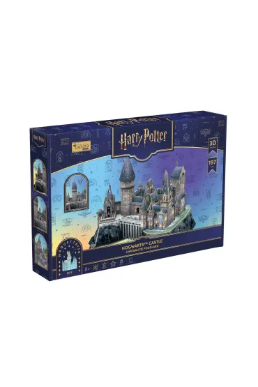 Puzzle 197 3D Harry Potter Zamek Hogwart 306-540302 Cubic Fun