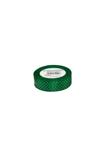 Wst��ka satynowa w kropki 25 mmx22m